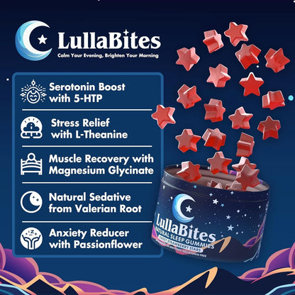 LullaBites Natural 30 Sleep Gummies