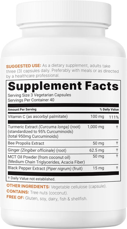 Micro Ingredients Pure Turmeric Curcumin Supplement 1,000mg
